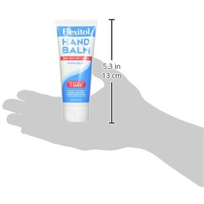 Flexitol Hand Balm 2.5 Oz Tube Rich Moisturizing Hand Cream for Fast Relief of Very Dry or Chapped Skin. Also for Dryness Related to Eczema Psoriasis Dermatitis Xerosis Ichthyosis Hand Washing.