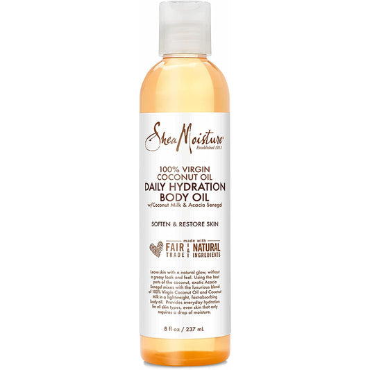 Shea Moisture 100% Virgin Coconut Oil Daily Hydration Body Oil by for Unisex - 8 Oz Oil