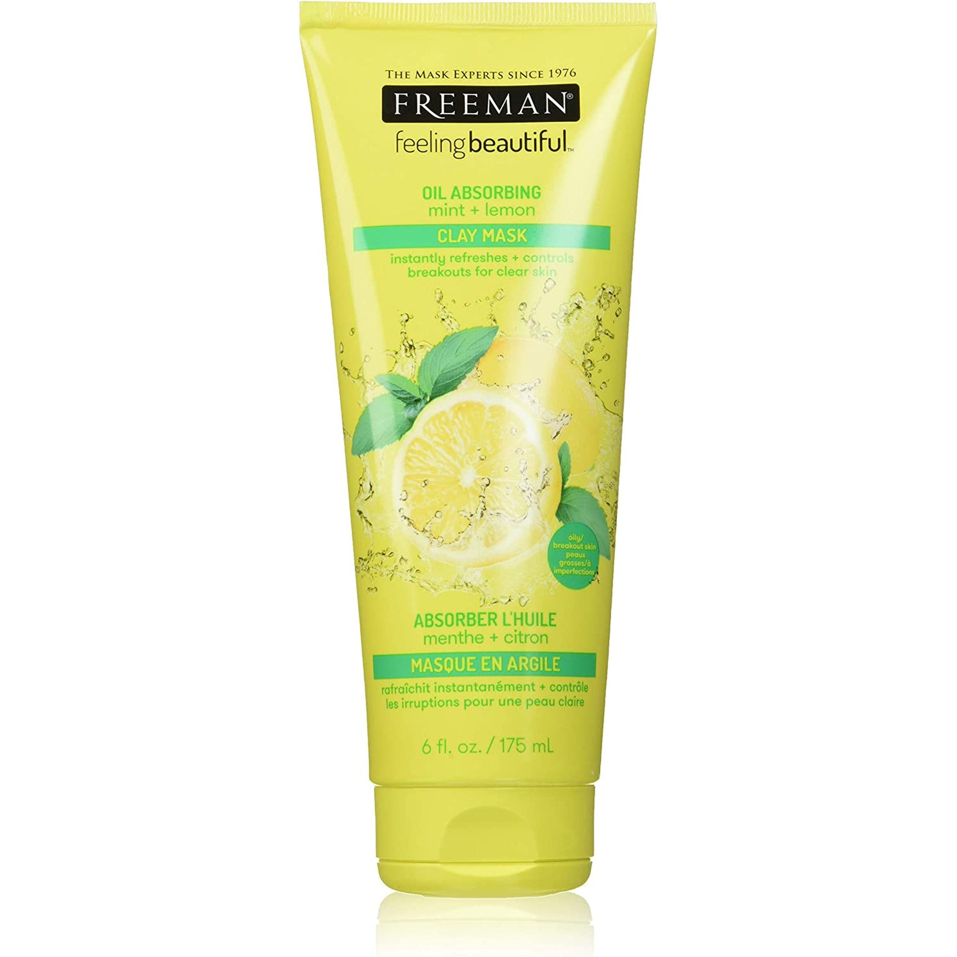 Freeman Feeling Beautiful Mint and Lemon Clay Mask 175 Millilitres