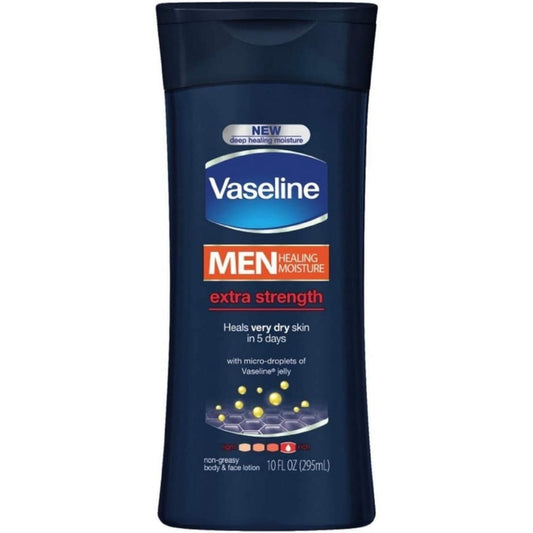 Vaseline Mens Extra Strength Lotion 10Oz Pack of 3