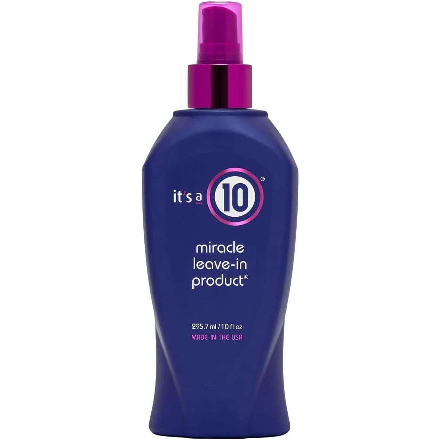 It'S a 10 Haircare - Miracle Leave-In Product Spray, Natural Ingredients, Smoothes & Eliminates Frizz, Restores Shine, Colour Safe, Natural Ingredients, 295Ml