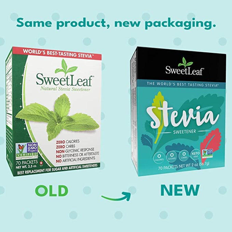 Sweetleaf Natural Stevia Sweetener, 70 Count