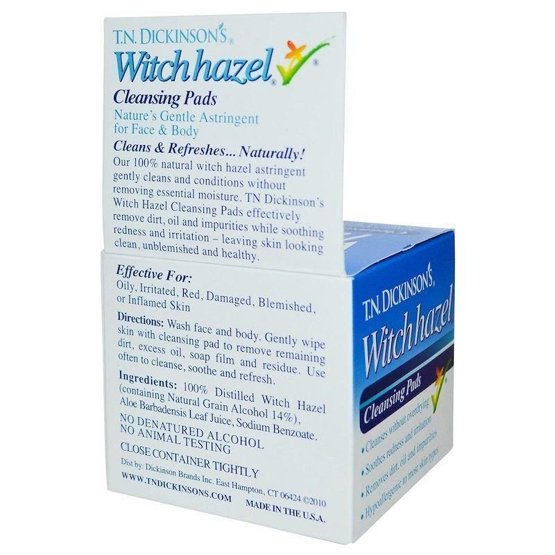 T.N. Dickinson's Witch Hazel Cleansing Pads - USA in UK