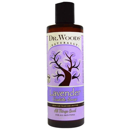 Dr. Woods Castile Soap with Fair Trade Shea Butter, 8 fl oz (236 ml) - USA in UK