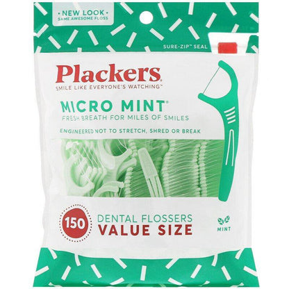 Plackers Micro Mint Dental Flossers 150 - USA in UK