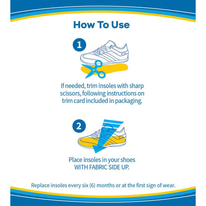 Dr. Scholl'S Comfort Double Air-Pillo Insoles, 1 Pair, Men Size 7-13, Women Size 5-10