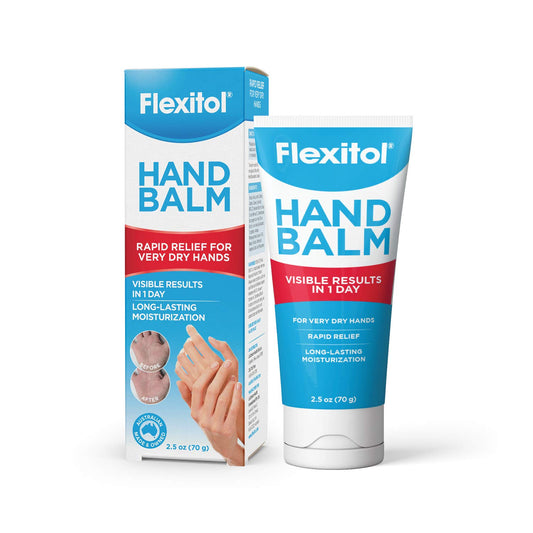 Flexitol Hand Balm 2.5 Oz Tube Rich Moisturizing Hand Cream for Fast Relief of Very Dry or Chapped Skin. Also for Dryness Related to Eczema Psoriasis Dermatitis Xerosis Ichthyosis Hand Washing.