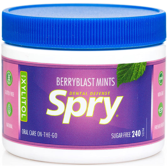 Spry Xylitol Mints, Natural Berry Blast, 240Ct