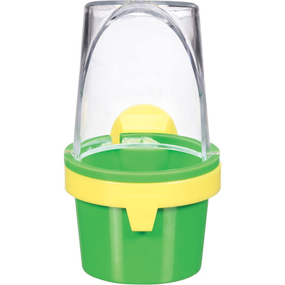 JW Clean Cup Bird Feeding Cup and Holder, for Bird Food or Water - Medium