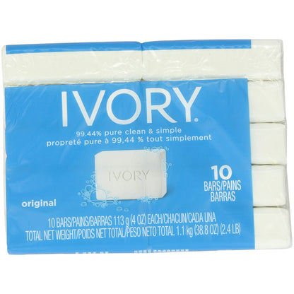 Ivory Original 10-Count: Bath Size Bars (4 Oz), 38.8 Ounce