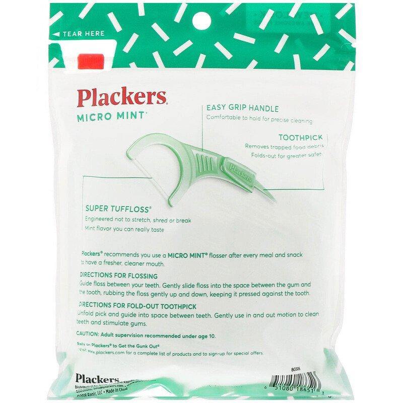 Plackers Micro Mint Dental Flossers 150 - USA in UK