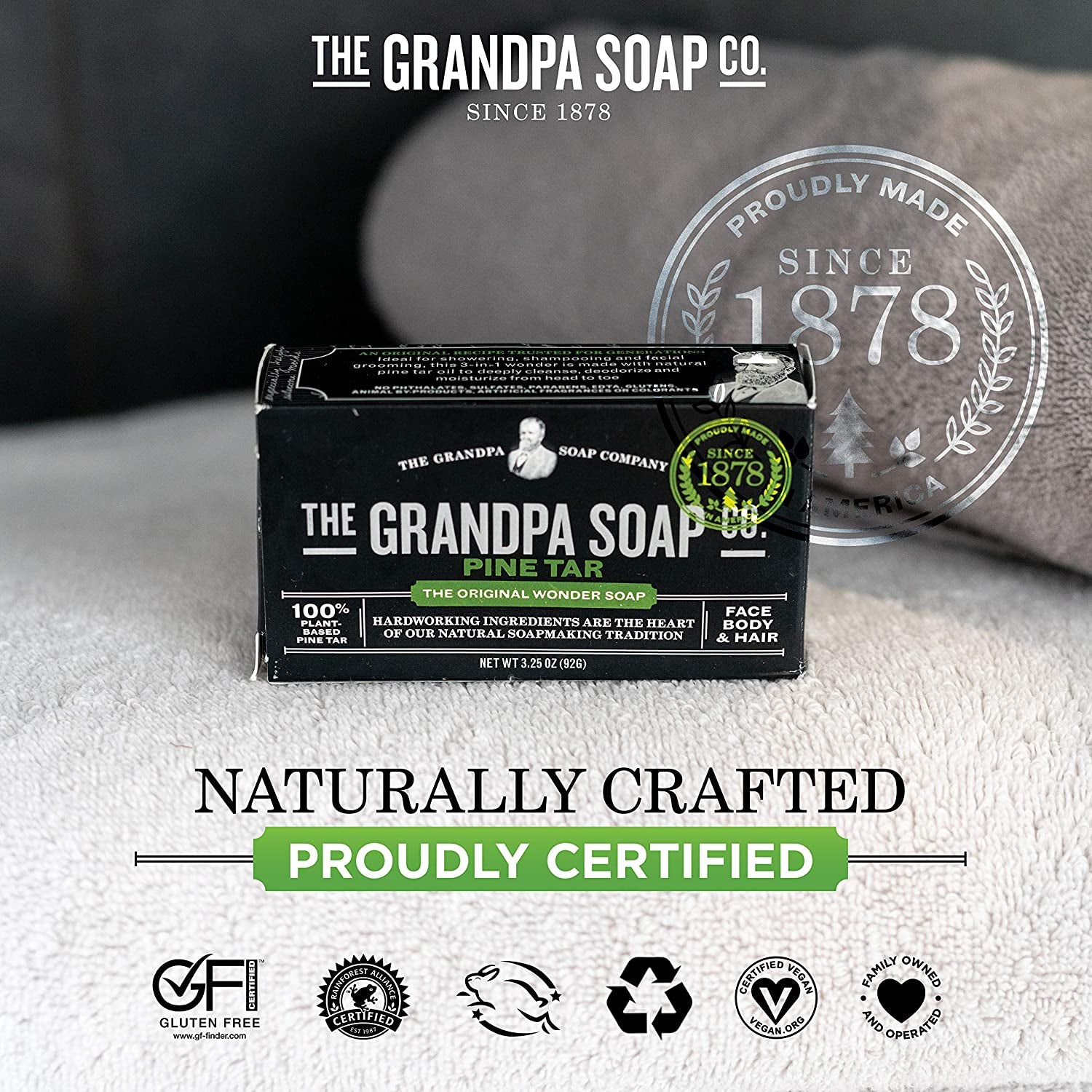 Grandpa'S Pine Tar Soap 92 G