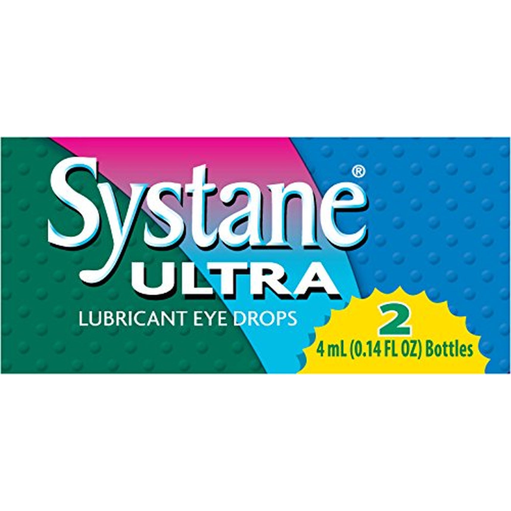 Systane Ultra Eye Drops Lubricant High Performance,Two 4Ml 0.14 Fl Oz. Bottles