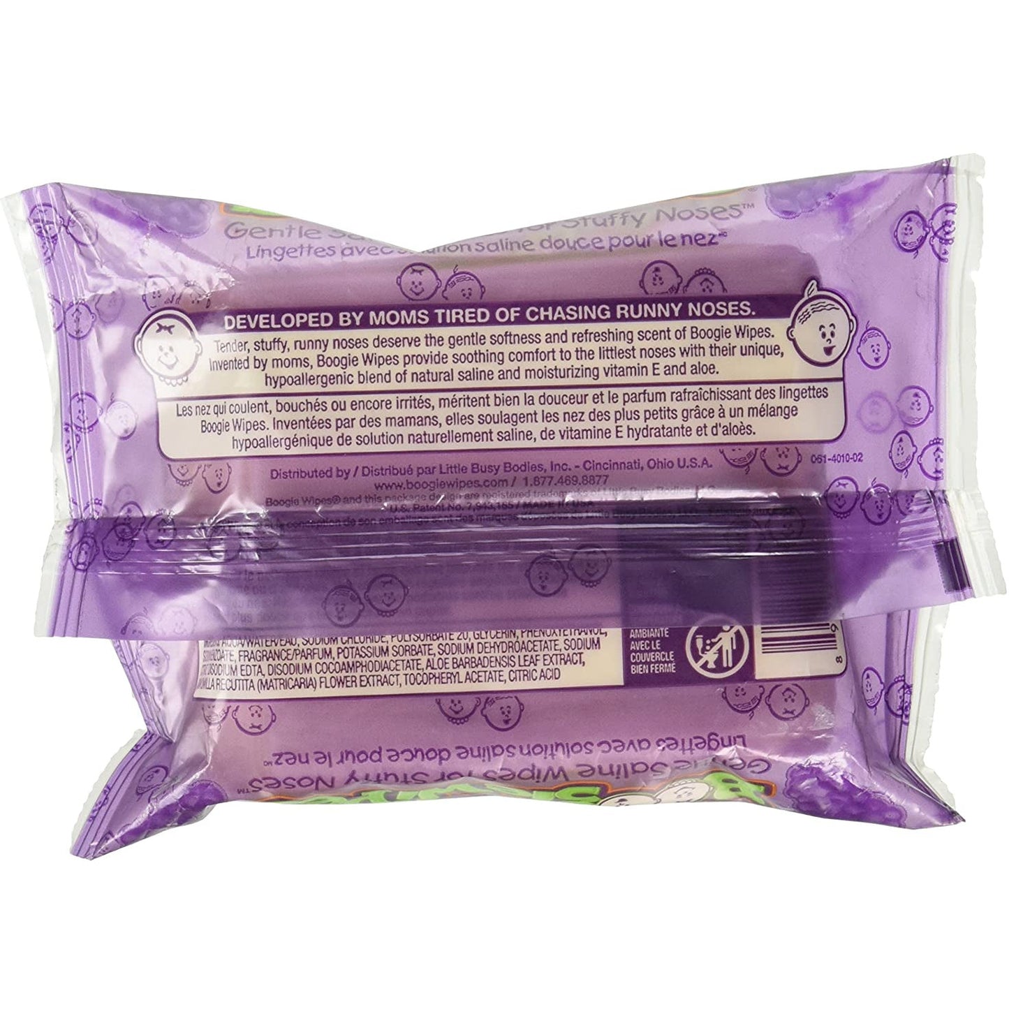 Boogie Wipes Grape 30Ct Size 30Ct Boogie Wipes Grape 30Ct