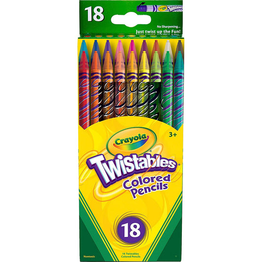 Crayola 18 Twistable Vibrant Coloured Pencils