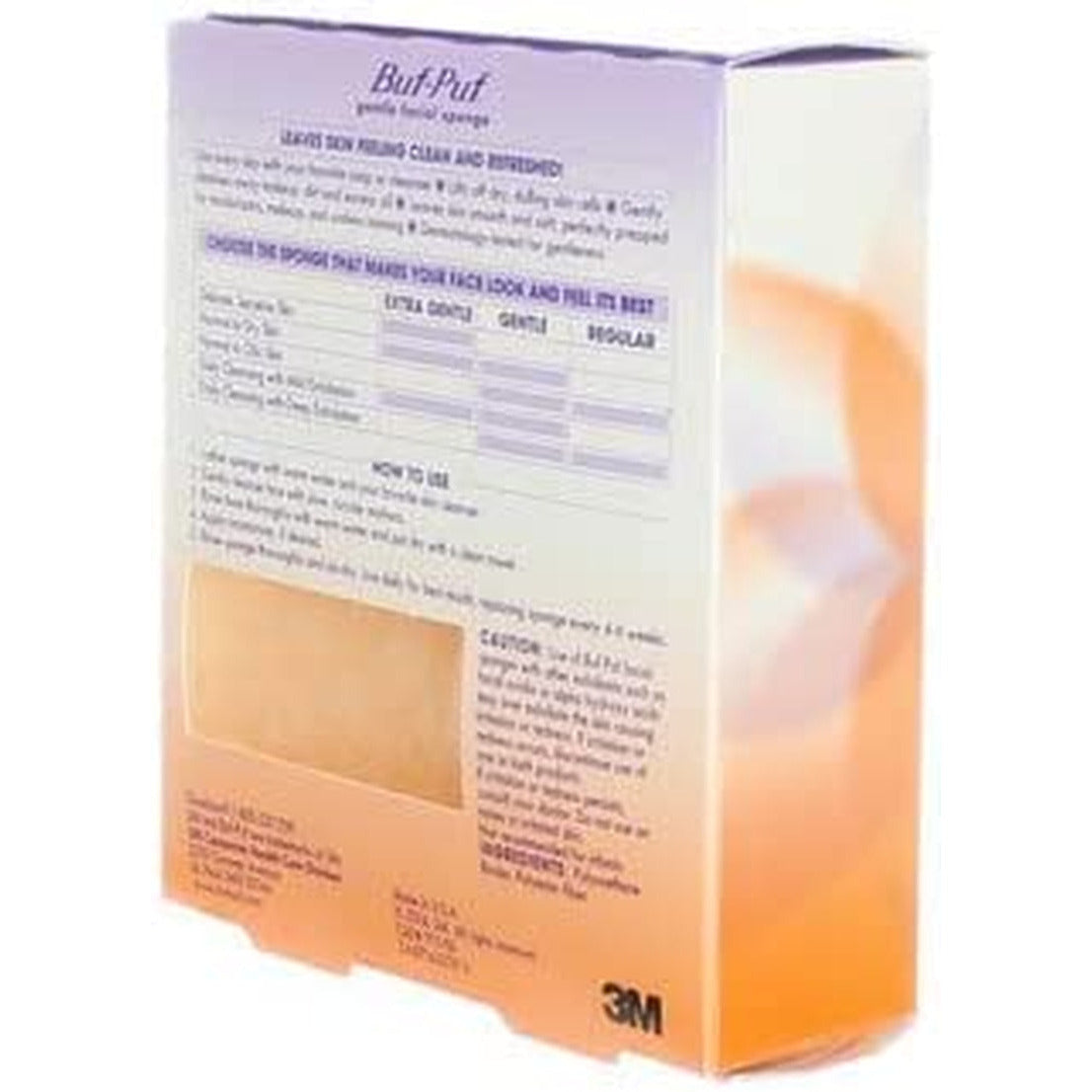 Buf-Puf Gentle Facial Sponge, Dermatologist Developed, Removes Deep down Dirt & Makeup Causes Breakouts and Blackheads, Reusable, Exfoliating, 1 Count