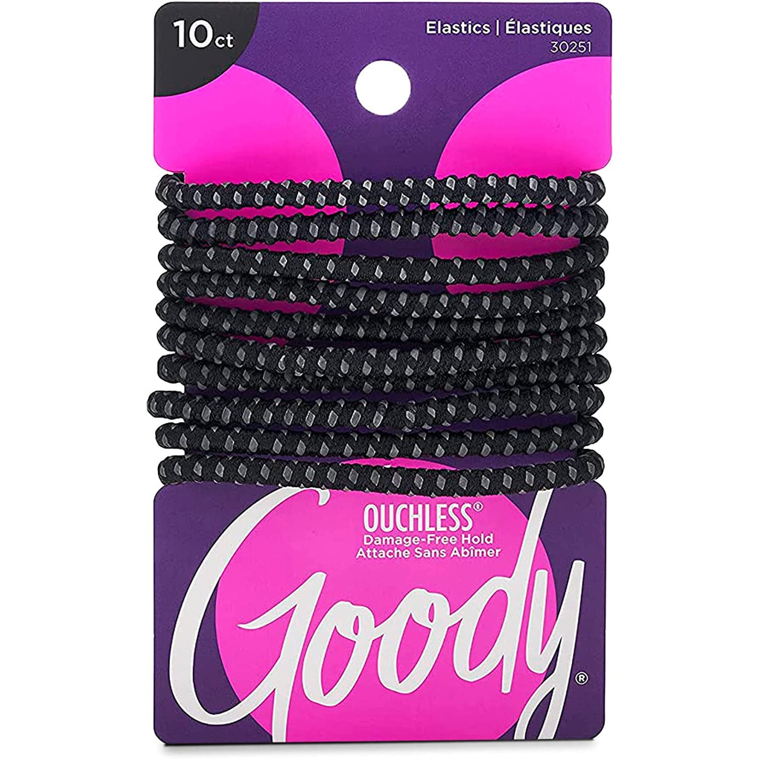 Goody Stayput Elastics, Black 10 Ea