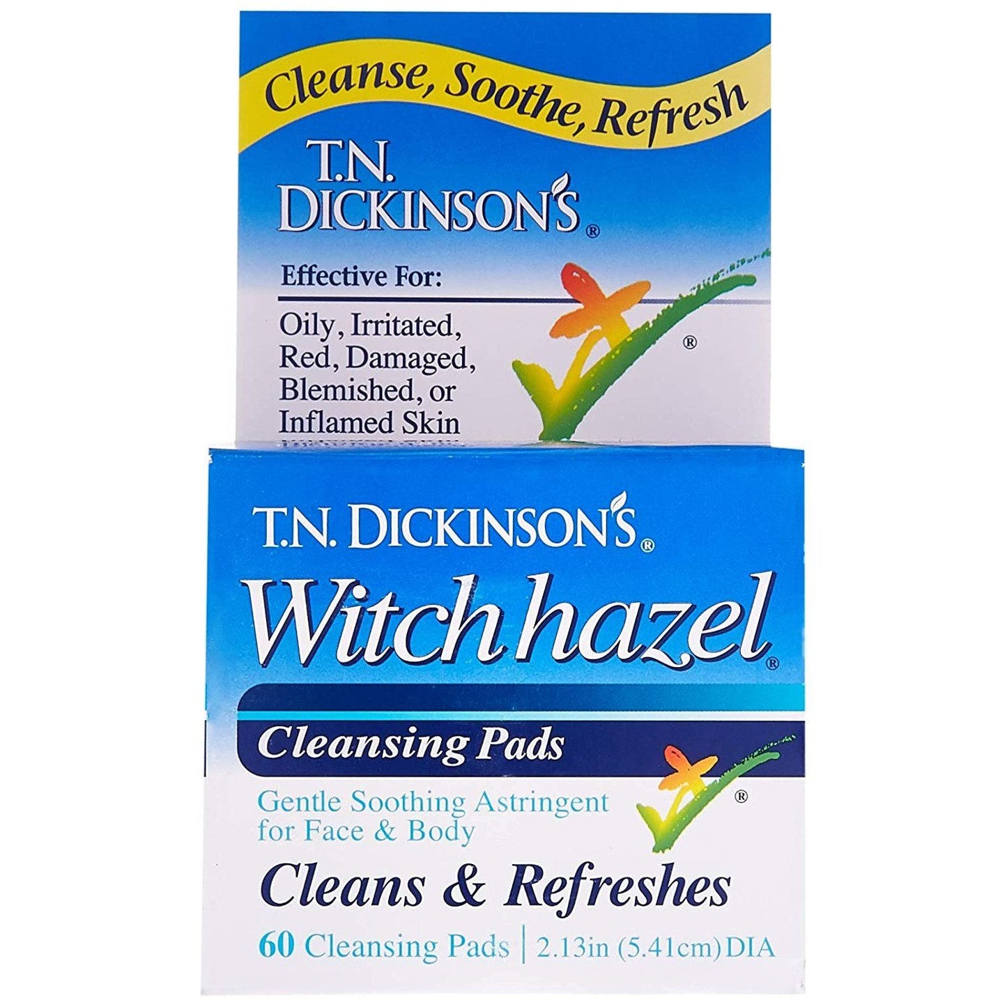 T.N. Dickinson's Witch Hazel Cleansing Pads - USA in UK