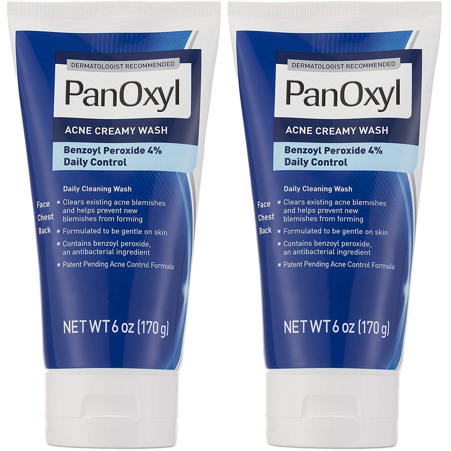 PanOxyl Antimicrobial Acne Foaming Wash 4% Benzoyl Peroxide (Pack of 2)