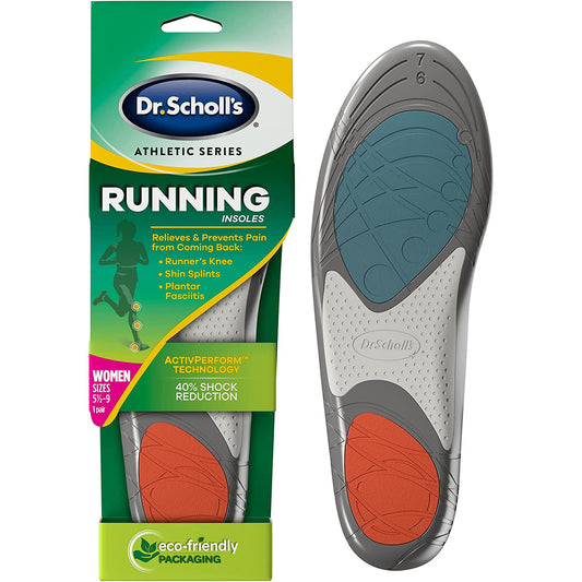 Dr. Scholl'S Athletic Series Running Insoles for Women, 1 Pair, Size 5.5-9