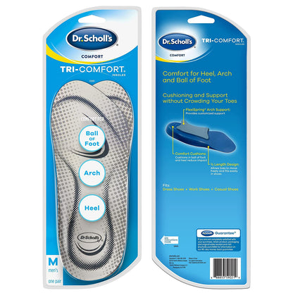 Dr. Scholl'S Comfort Tri-Comfort Insoles for Men, 1 Pair, Size 8-12