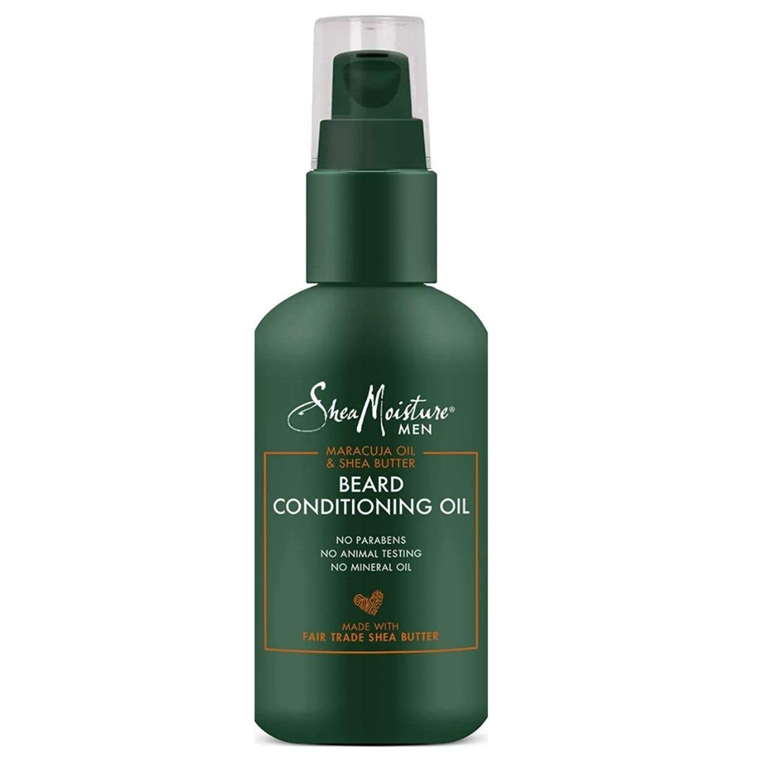 Shea Moisture Mens Beard Conditioning Oil, All Natural Ingredients, Made with Maracuja & Shea Oils, Soften and Condition While Restoring Moisture to Full Beard, 3.2 Ounce