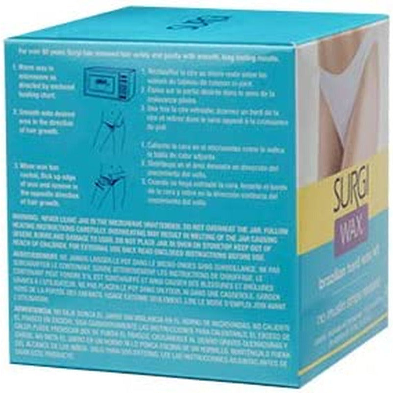 Surgi Hard Wax - Waxing for Hair Removal (113 Ml) (Brazialian - Old Version)