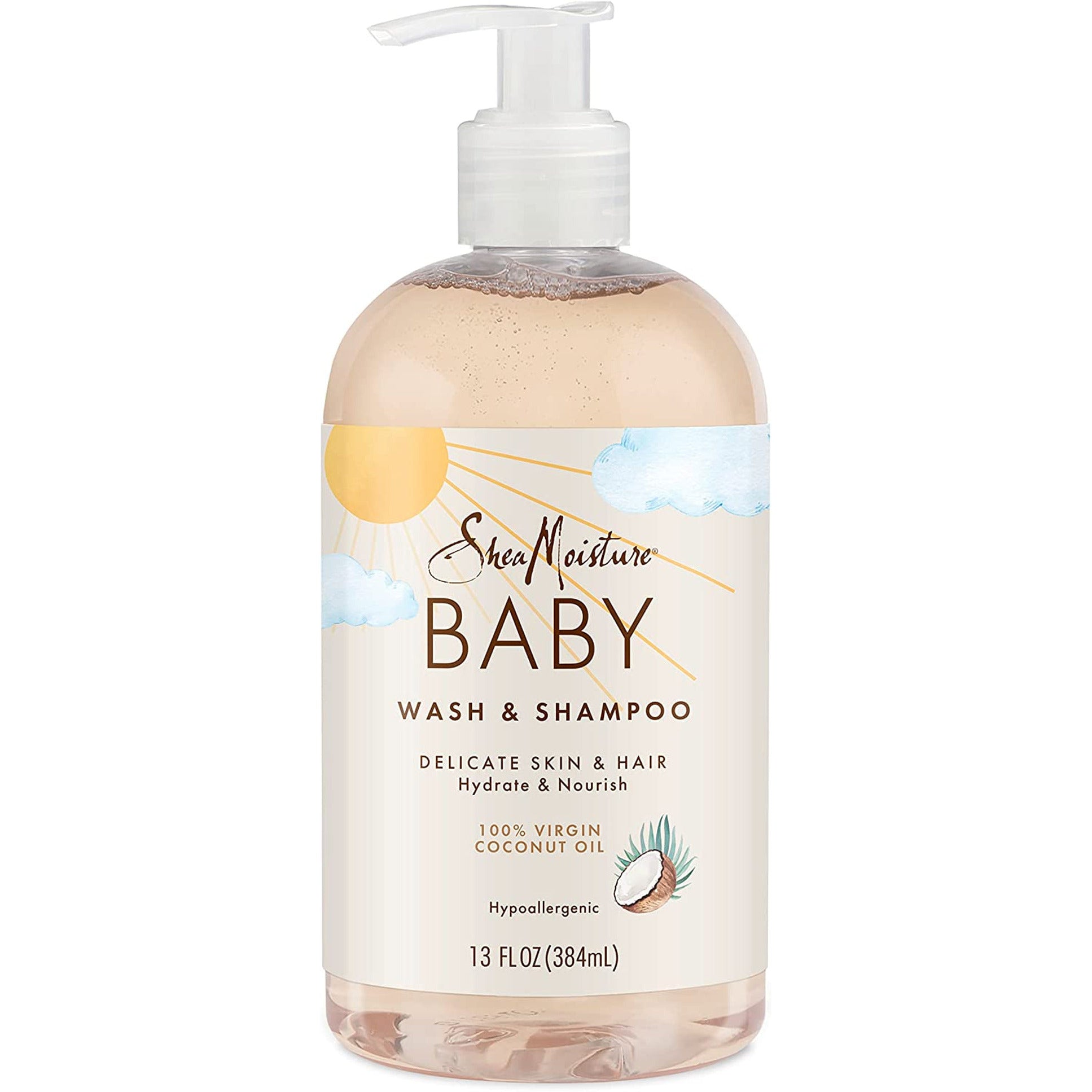 Shea Moisture 100 Percent Virgin Coconut Oil Baby Wash and Shampoo