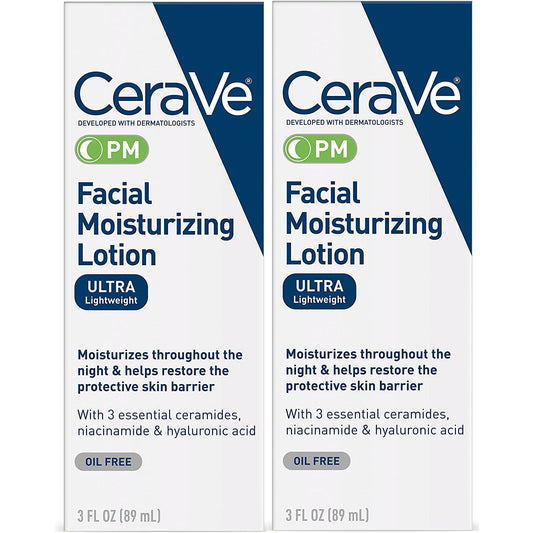 Cerave Facial Moisturizing Lotion PM 3 Oz (Pack of 2)