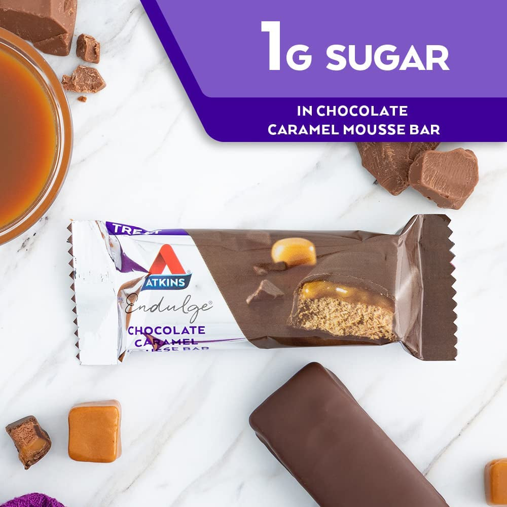 Chocolate Caramel Mousse Bar, 5 Bars, 1.2 Oz (34 G) per Bar