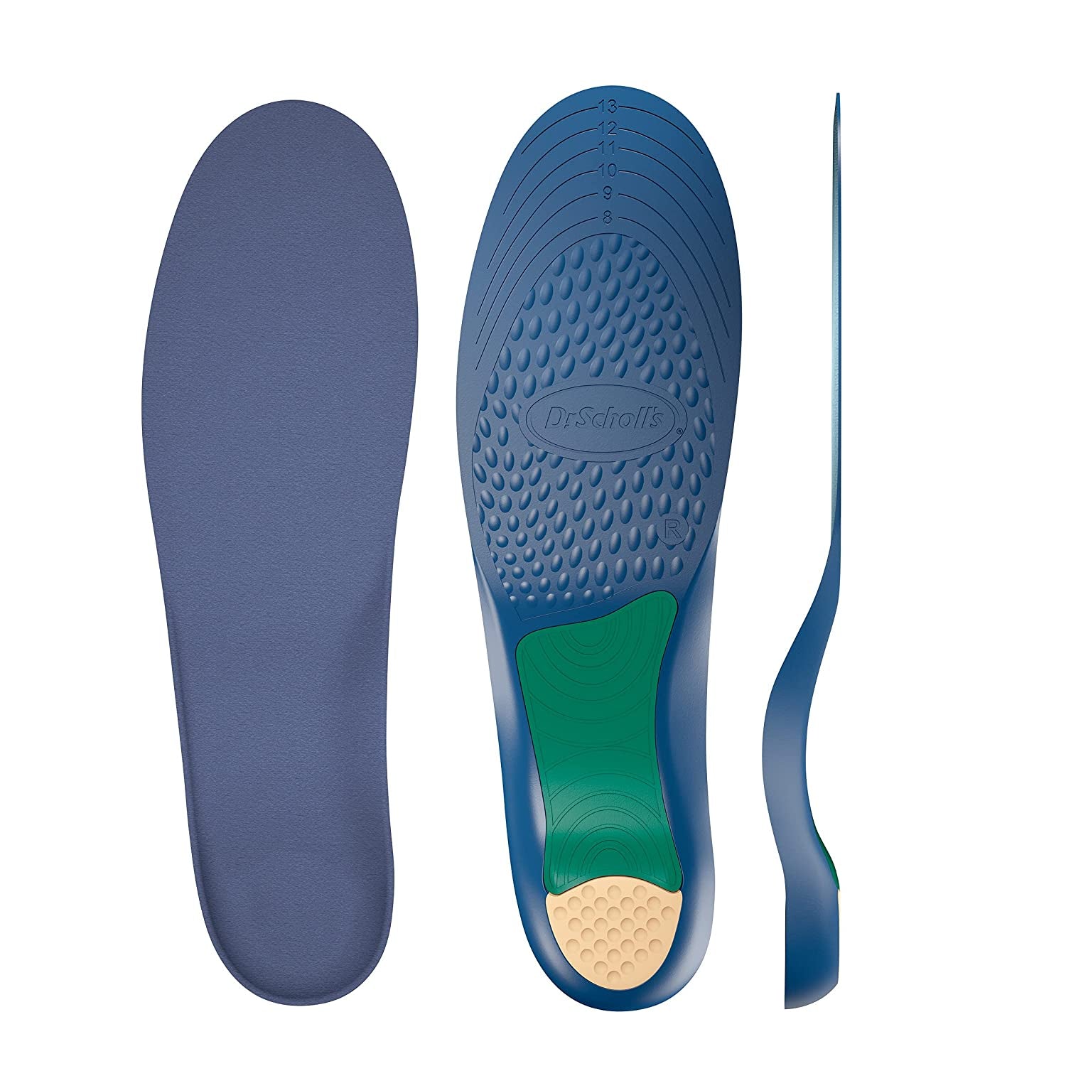 Dr. Scholl'S Pain Relief Orthotics for Lower Back Pain for Men, 1 Pair, Size 8-14