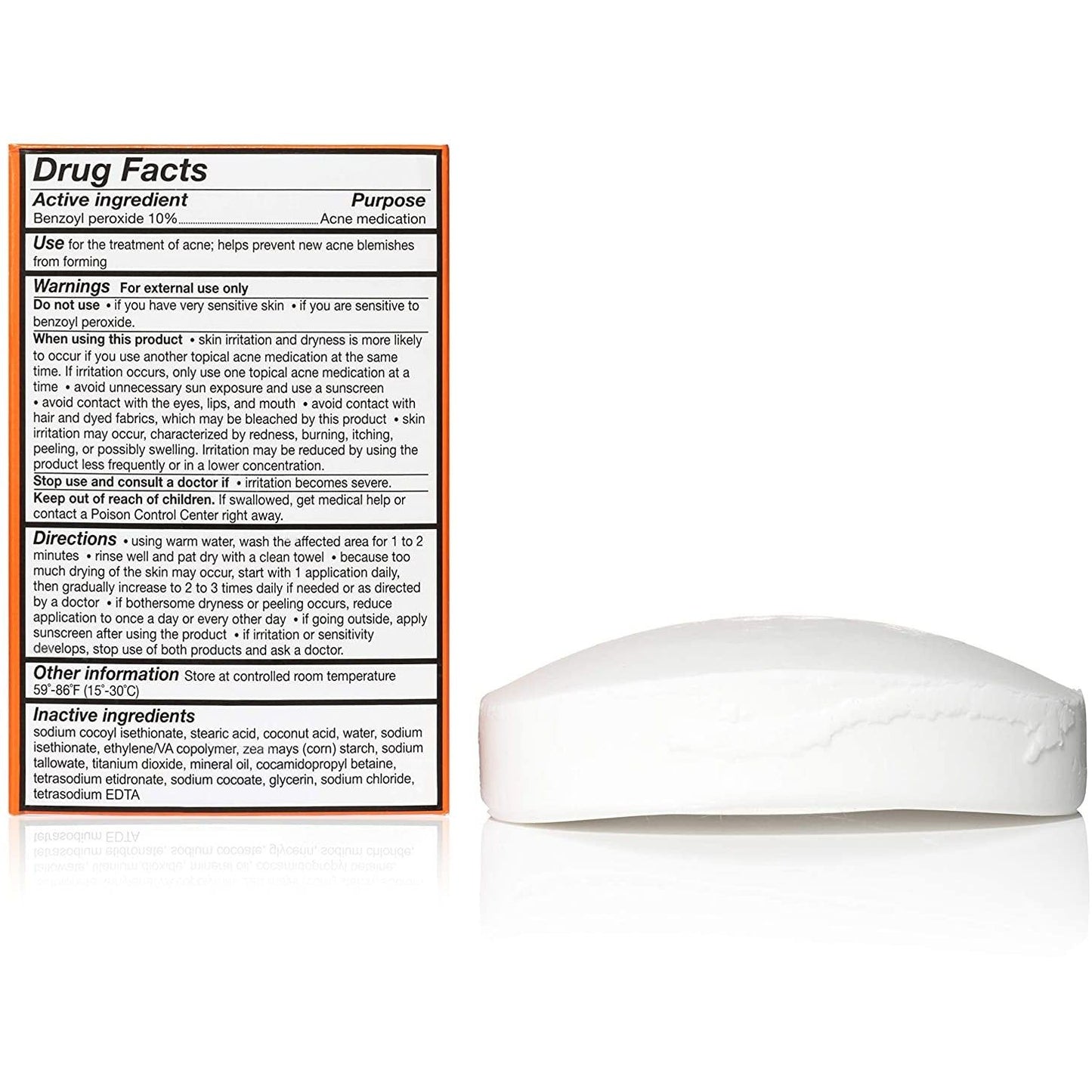 10% Benzoyl Peroxide Acne Soap Bar - USA in UK