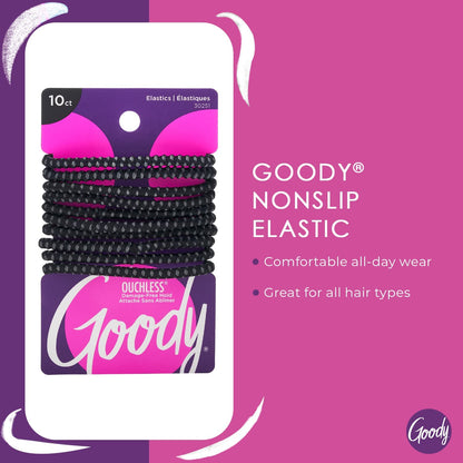 Goody Stayput Elastics, Black 10 Ea