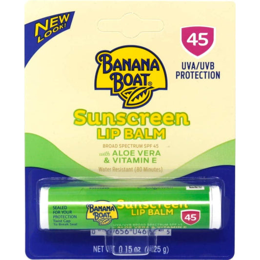 Banana Boat Aloe Vera with Vitamin E Sunscreen Lip Balm SPF 45