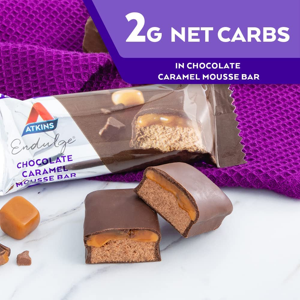 Chocolate Caramel Mousse Bar, 5 Bars, 1.2 Oz (34 G) per Bar