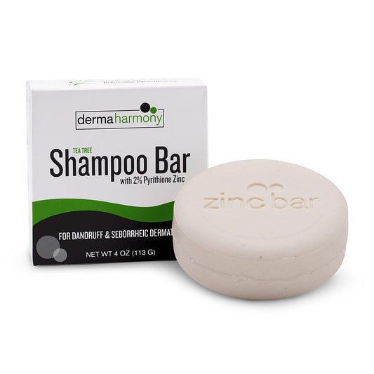 Dermaharmony 2% Pyrithione Zinc Shampoo Bar - Tea Tree (4 Oz)