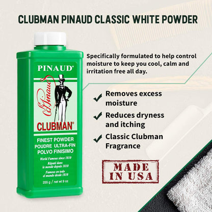 Clubman Pinaud White Powder, 9 Oz