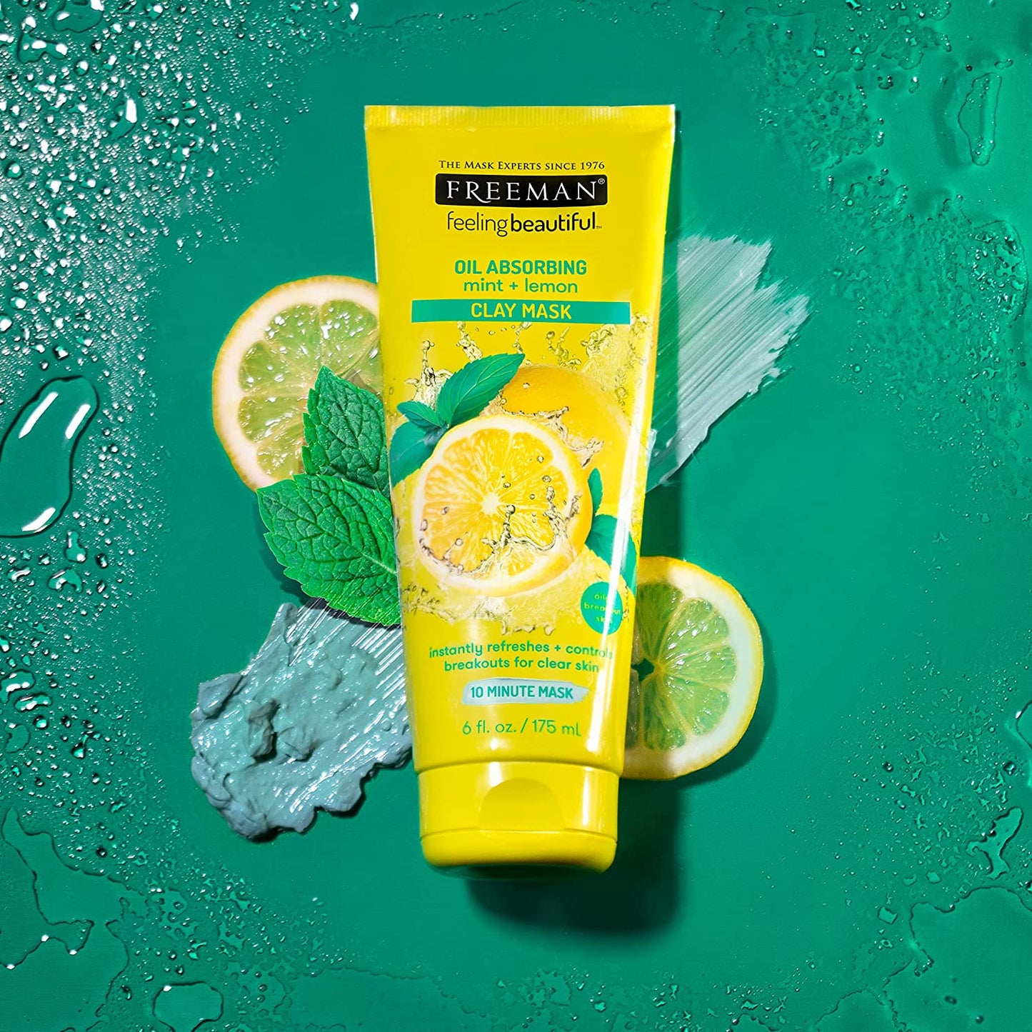 Freeman Feeling Beautiful Mint and Lemon Clay Mask 175 Millilitres