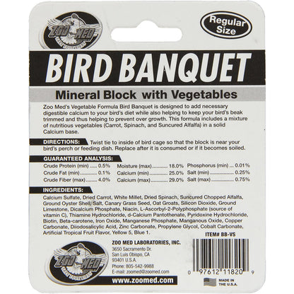 Bird Banquet Vegetable Mineral Block Small