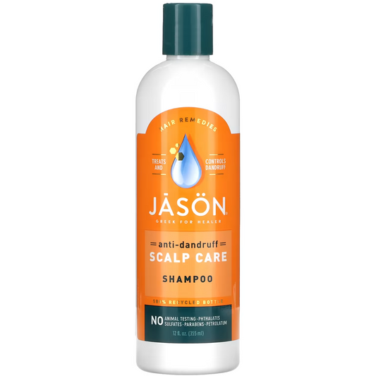 Jason Natural, Anti-Dandruff Scalp Care Shampoo, 12 fl oz (355 ml)