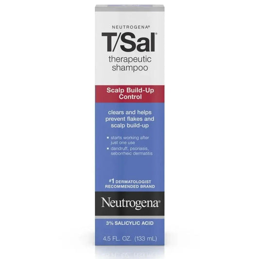 Neutrogena T/Sal Therapeutic Shampoo 3% Salicylic Acid 4.5 oz Pack of 2
