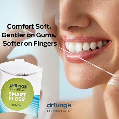 Dr. Tung'S Smart Floss, 30 Yds, Natural Cardamom Flavor 1 Ea Colors May Vary (Pack of 3)