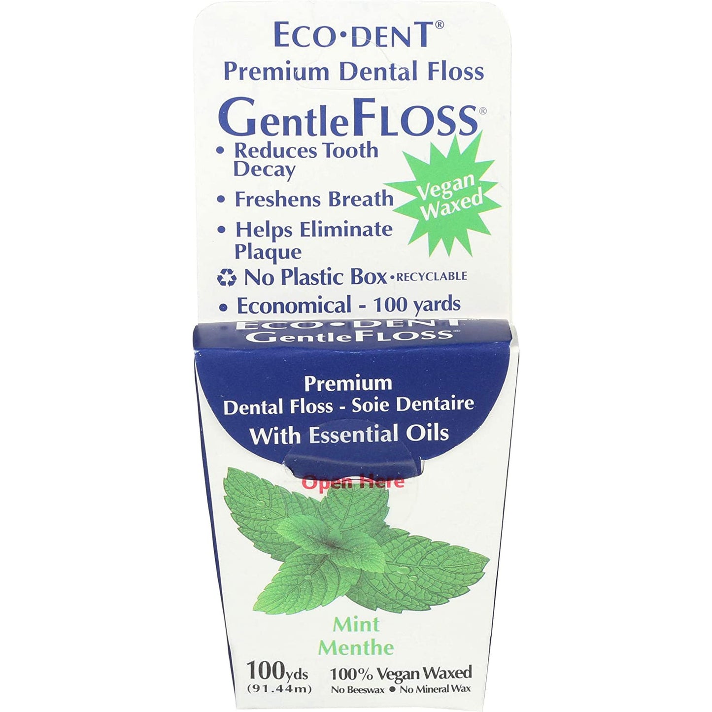 Eco-Dent Gentlefloss Premium Dental Floss, Mint, 1 Count