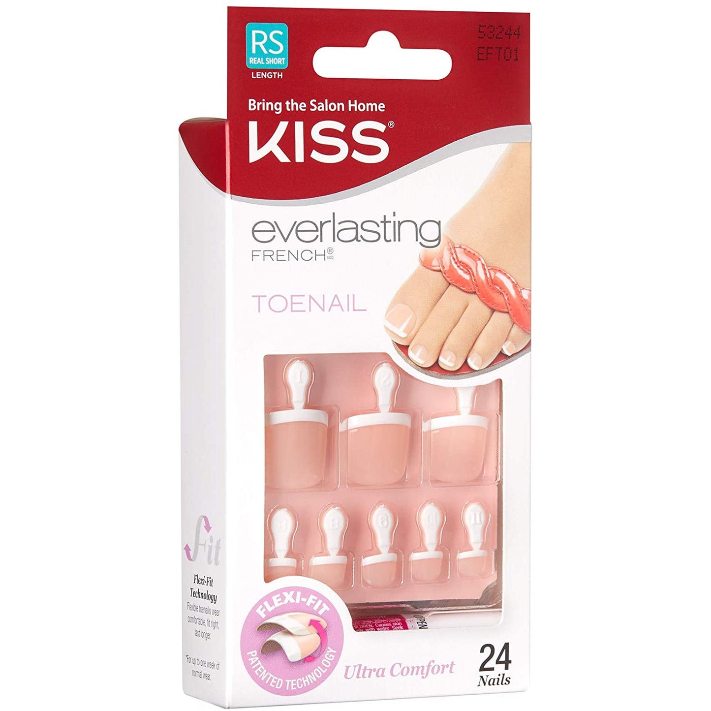 Kiss Everlasting French Toenail Kit - Limitless