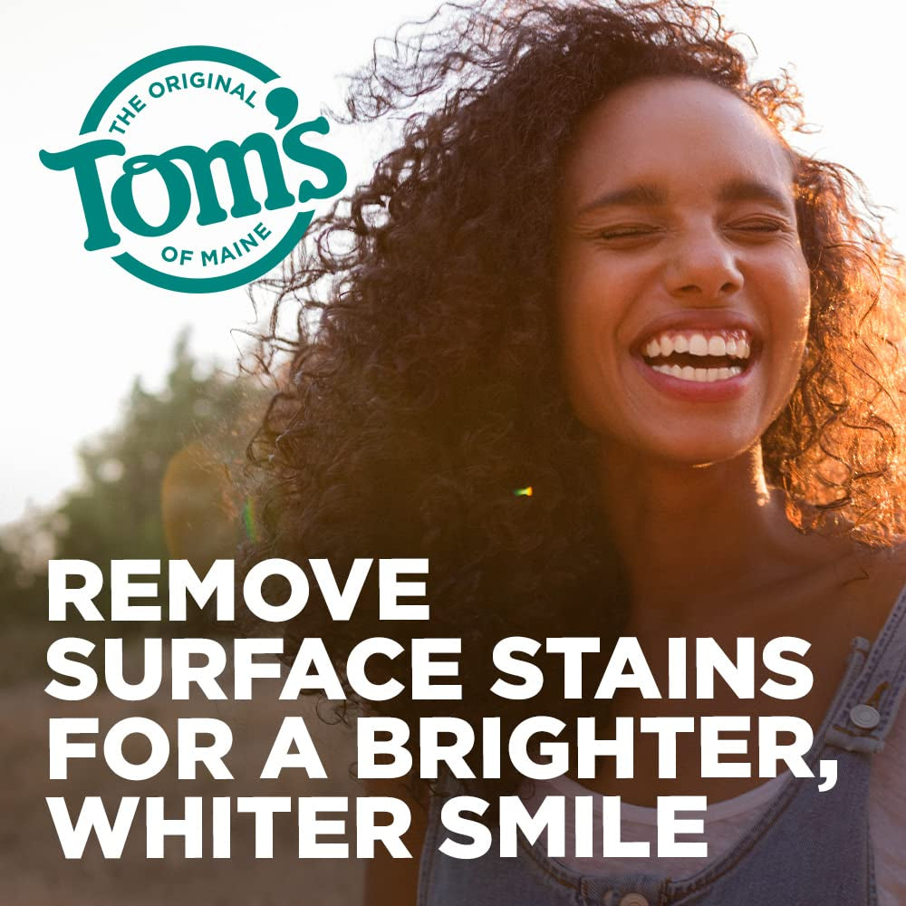 Tom'S of Maine Natural Antiplaque and Whitening Fluoride Free Toothpaste, Spearmint, 5.5 Ounce