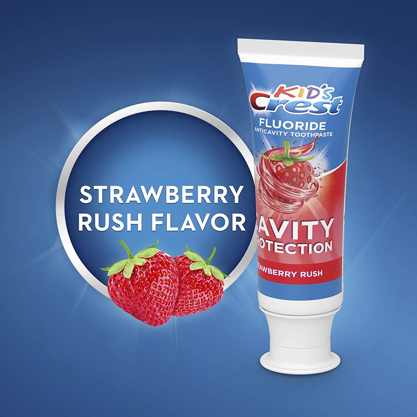 Crest Crest Kids Anticavity Cavity Protection Fluoride Toothpaste for Children Strawberry Rush, 4.2 Oz,