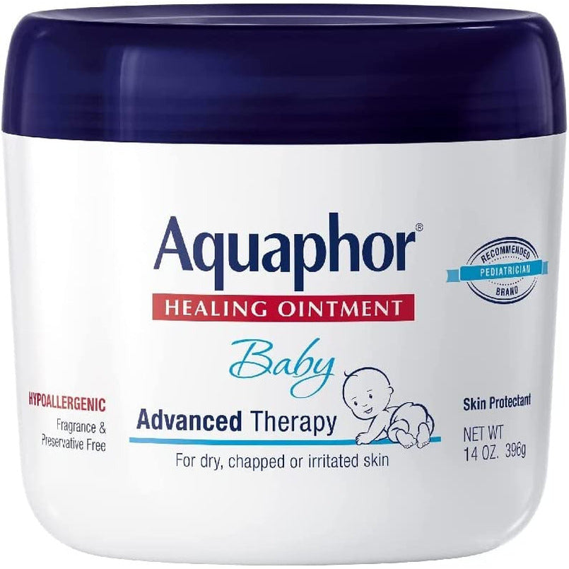 Aquaphor Baby Healing Ointment for Dry or Cracked Skin, Jar - 14 Oz