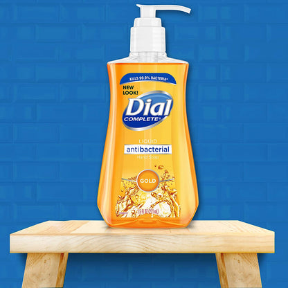 Dial Antibacterial Liquid Hand Soap, Gold, 7.5 Ounce