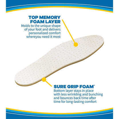 Dr. Scholl'S Comfort Double Air-Pillo Insoles, 1 Pair, Men Size 7-13, Women Size 5-10