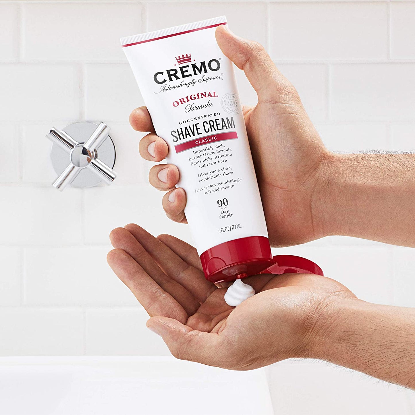 Cremo Original Shave Cream, Astonishingly Superior Smooth Shaving Cream Fights Nicks, Cuts and Razor Burn, 6 Ounces